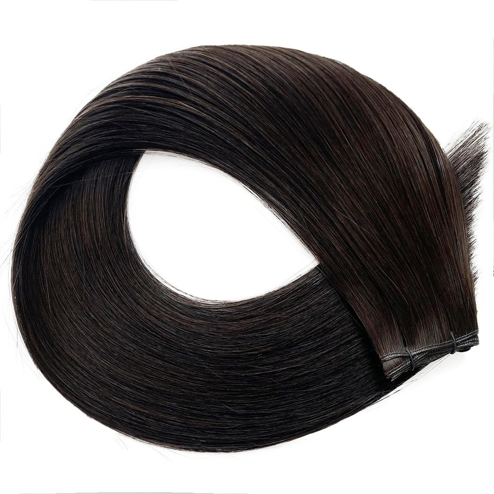 Kyah (Dark Cool Brown) - Reinforced Handtied Weft