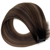 Skylar (Golden bronde with brown low lights)- Reinforced Handtied Weft